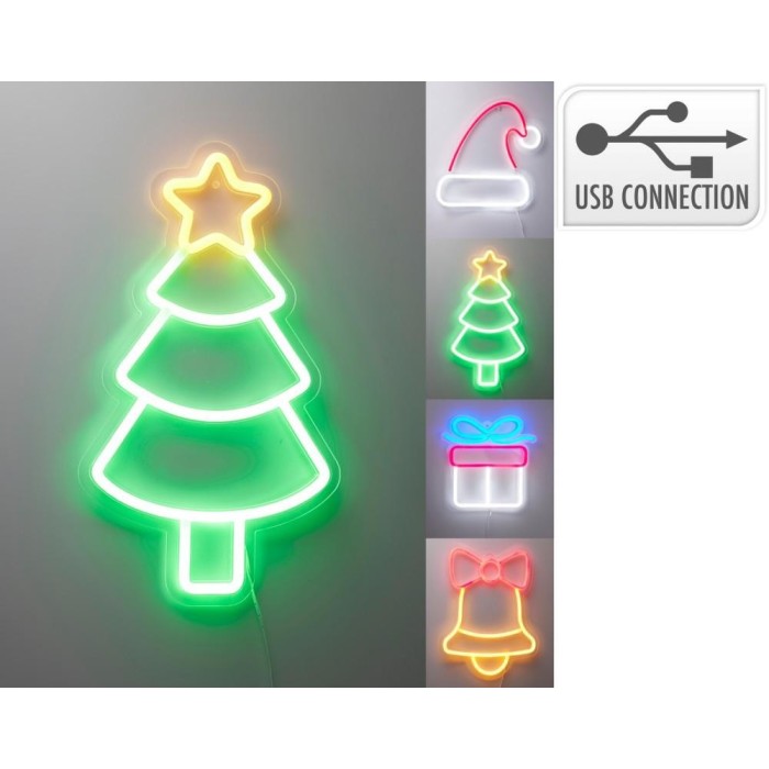 FIGURA NATALE MURO NEON 4ASS